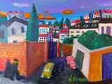 Village in Absheron by Eldar Gurban contemporary artwork painting