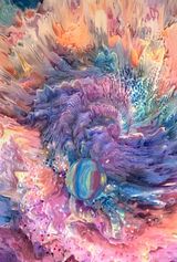 Desperate Times Call For Desperate Pleasures by Gretta Louw contemporary artwork mixed media painting textile