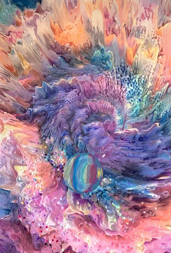 Desperate Times Call For Desperate Pleasures by Gretta Louw contemporary artwork Painting