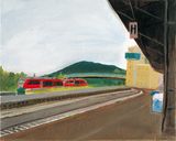 Train station No.3 by Wu Yi contemporary artwork painting works on paper