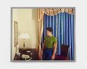 Man at a mirror by Jeff Wall contemporary artwork Photography