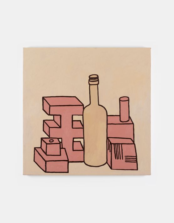 still life with my brick by Nathalie Du Pasquier contemporary artwork Painting