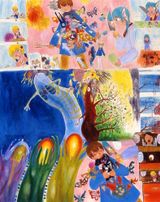 The Sound of Body and Mind Freezing by Mahomi Kunikata contemporary artwork painting
