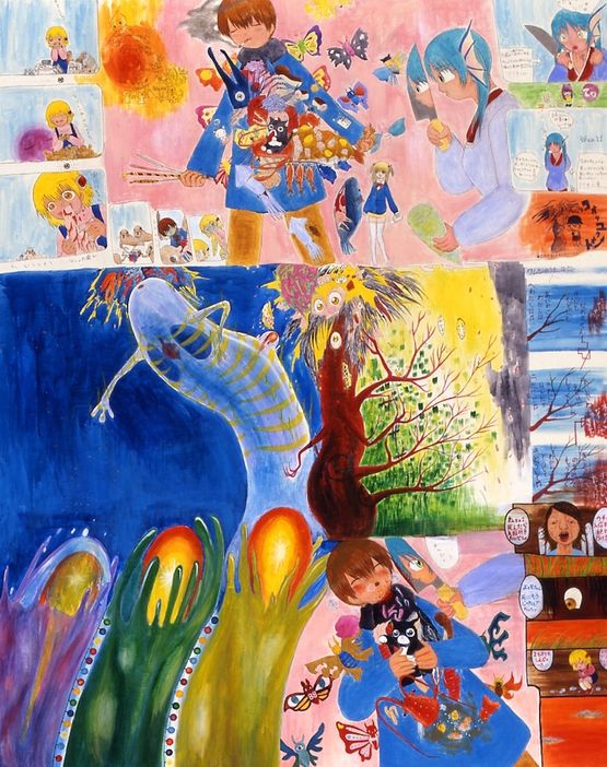 The Sound of Body and Mind Freezing by Mahomi Kunikata contemporary artwork Painting