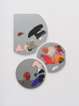Echo Portrayal - Baxter Gander looking at his reflection for the first time with the aid of digital optical technologies assisted by father and eldest sister The Red House Saxmundham Suffolk 19.49 May 26 2019 by Ryan Gander contemporary artwork painting sculpture