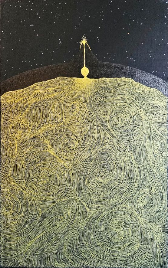Aganju Celestial Event series by Felippe Moraes contemporary artwork Painting