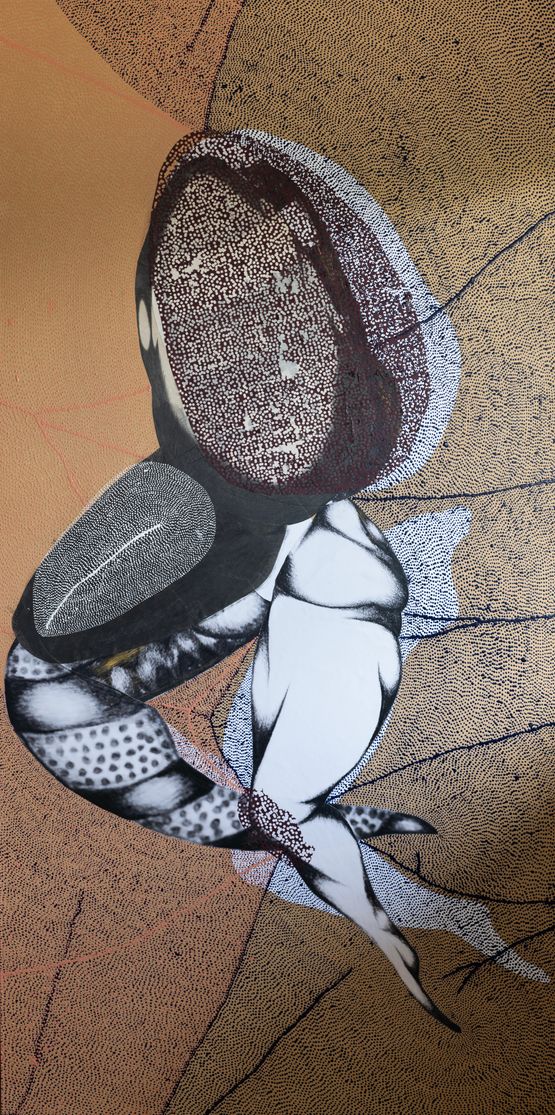 Belly at the gate by Radhika Khimji contemporary artwork Painting