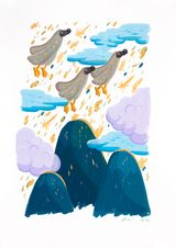 Dream Flight by Sunwoo Kim contemporary artwork works on paper
