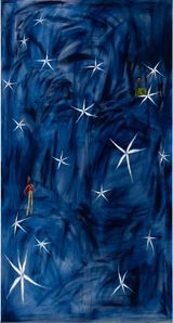 Drifting falling by Mia Boe contemporary artwork painting