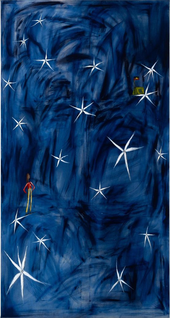 Drifting falling by Mia Boe contemporary artwork Painting