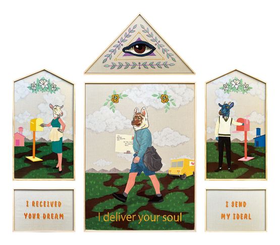 I deliver your soul by Koichiro Takagi contemporary artwork Painting