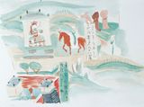 Cave 98 from Dunhuang I by Wu Yi contemporary artwork painting works on paper