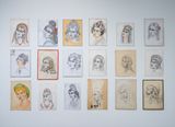 Brave wounded blows. drawings by Patricia Esquivias contemporary artwork drawing