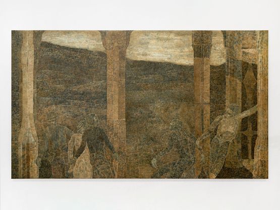 Untitled grounds the form of modern outskirts by Tim Buckovic contemporary artwork Painting