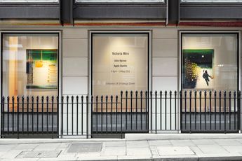 Contemporary art exhibition John Krner Apple Bombs at Victoria Miro Mayfair London United Kingdom