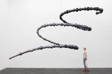 Black Tornado by Jean-Michel Othoniel contemporary artwork sculpture