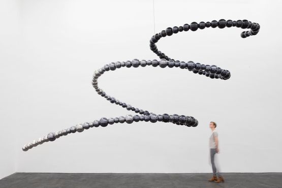 Black Tornado by Jean-Michel Othoniel contemporary artwork Sculpture