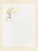heroischer Mediator by Gerhard Hoehme contemporary artwork painting works on paper