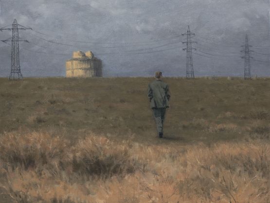 Chiajna Monastery by Serban Savu contemporary artwork Painting